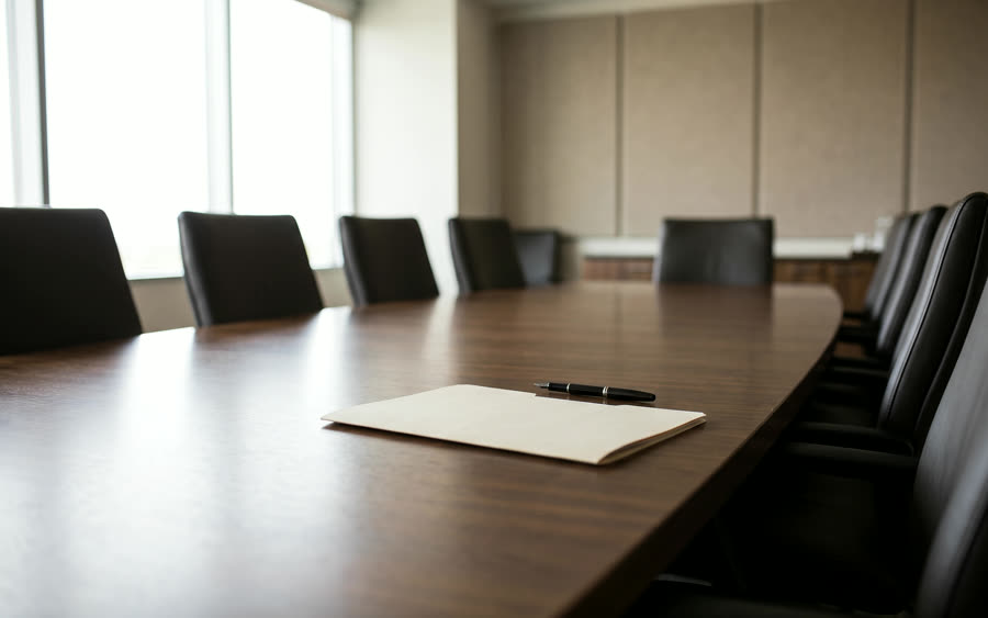 A boardroom table